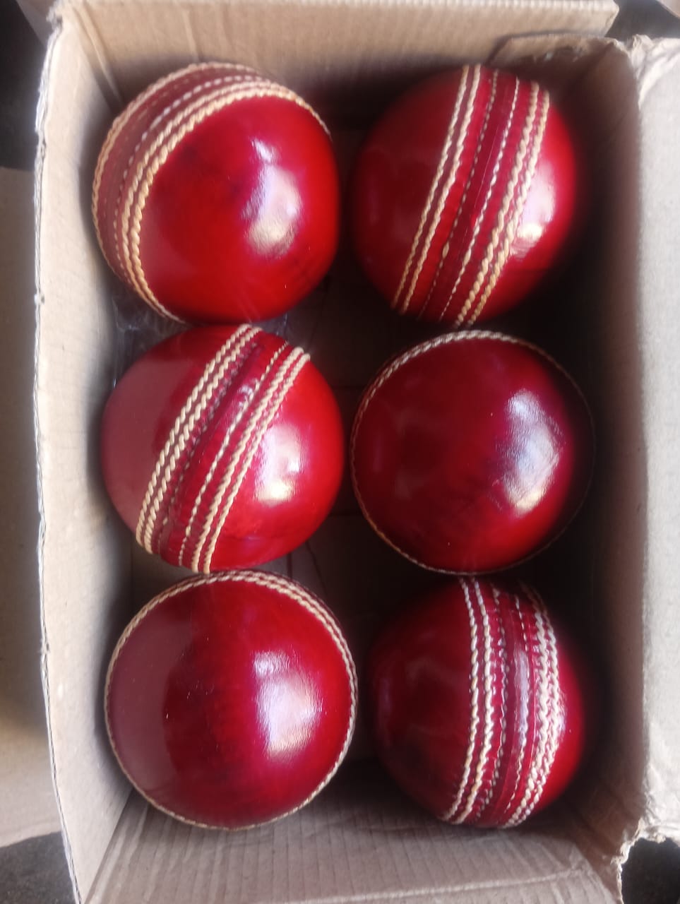 Leather Cricket Ball for Practice &amp; Training | for Kids, Youth &amp; Adults | Indoor &amp; Outdoor Cricket, Coaching, Fitness, Recreation | Standard Size Training Ball | Pack of 6 Balls |