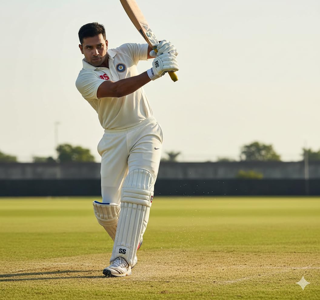 Super Test Cricket Batting Gloves – Men’s Right Hand | Top-Line Real Leather Gloves with Sweat-Absorbing Grip